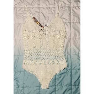 E Lady Crochet bathing suit size small NWT